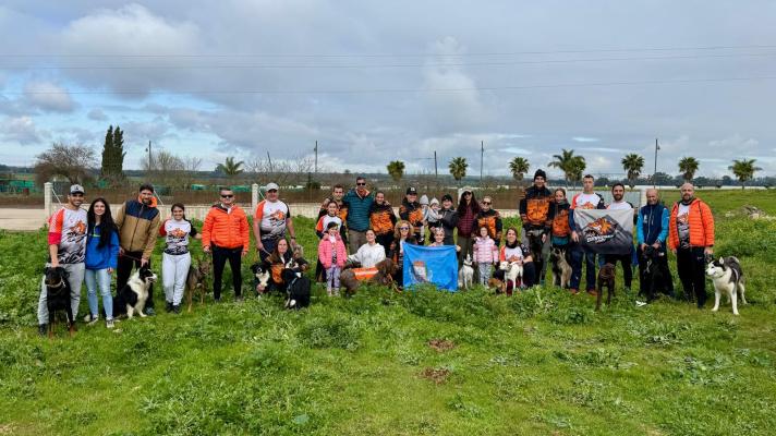 Gran cierre de temporada en el Campeonato de Andalucía de Mushing Tierra